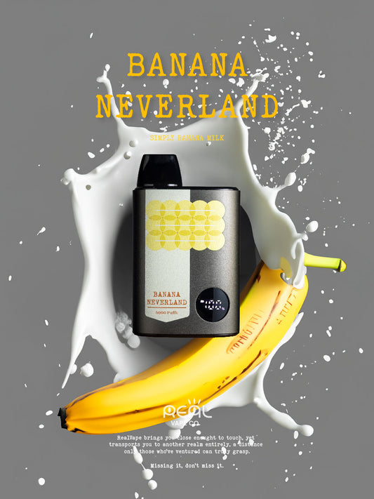 <<SALE>> Buy 3 Get 1 Free! <Banana Neverland> TJ8000 Disposable Vape Wholesale